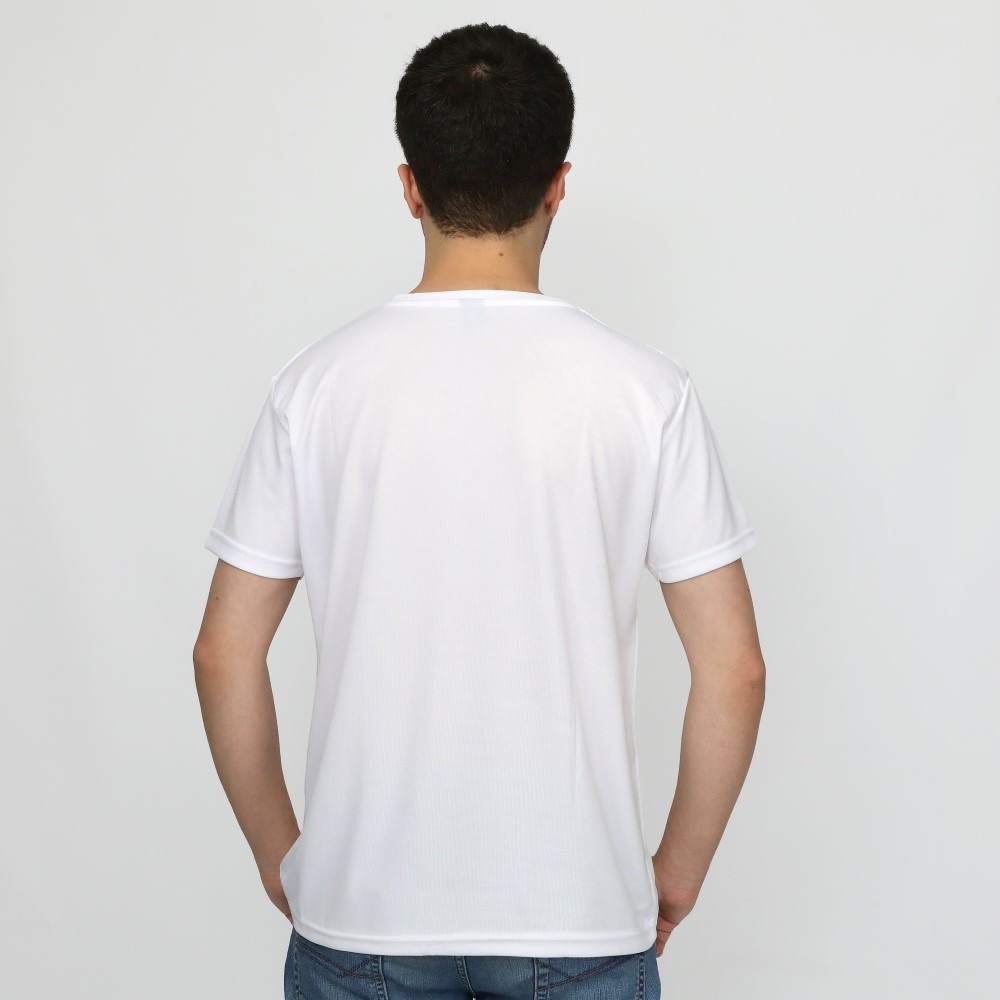 POLYESTER SIFIR YAKA BEYAZ TİŞÖRT
